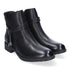 Amelina Damenstiefel mit dekorativem Riemen Schwarz
